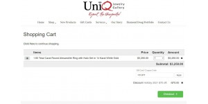 Uniq Jewelry Gallery coupon code