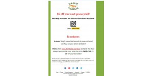 Daily Table coupon code