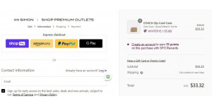 Simon Premium Outlets coupon code