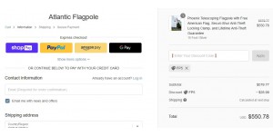 Atlantic Flagpole coupon code