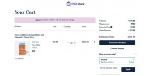 HSA Store coupon code