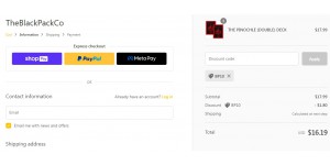 The Black Pack coupon code