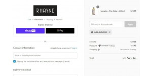 Rhayne coupon code