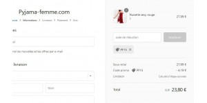 Pyjama Femme coupon code
