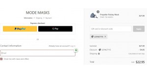 Mode Masks coupon code