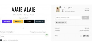 Ajaie Alaie coupon code