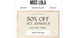 Miss Lola discount code