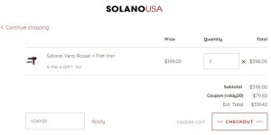 Solano Usa coupon code