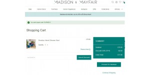Madison and Mayfair coupon code