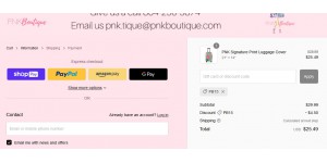 PNK Boutique coupon code