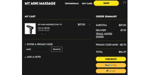 My Mini Massage coupon code