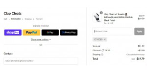 Clap Cleats coupon code