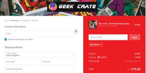 Geek Crate coupon code