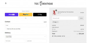 Tgc Boutique coupon code