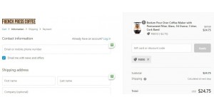 French Press Coffee coupon code