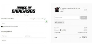 House Of Chingasos coupon code