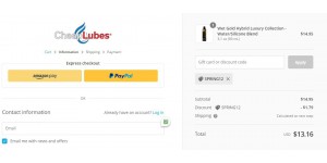 Cheap Lubes coupon code