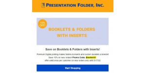 Presentation Folder coupon code