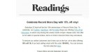 Readings discount code