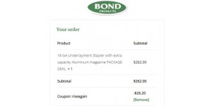 Bond products coupon code