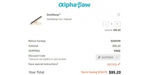 Alpha Paw coupon code