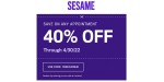 Sesame discount code