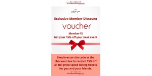 Love Speed Dating coupon code