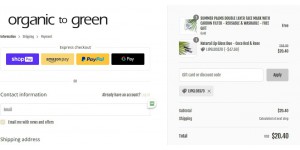 Organic to Green coupon code