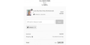 Glamaurie The Label coupon code