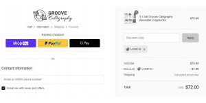 Groove Calligraphy coupon code