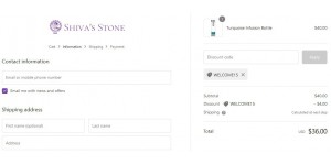 Shivas Stone coupon code