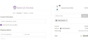 Shivas Stone coupon code