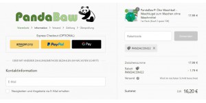 Panda Baw coupon code