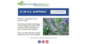 Mountain Meadow Herbs coupon code