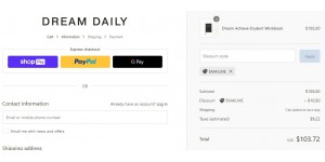 Dream Daily coupon code
