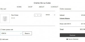 Creme De La Cube coupon code