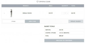 Crystal Clear coupon code
