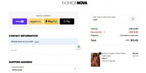 Fashion Nova coupon code