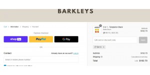 Barkleys coupon code