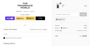 The Fragrance World coupon code