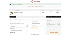 red flower coupon code