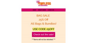 Fearless Accessories coupon code