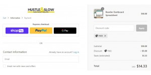 Hustle and Slow coupon code