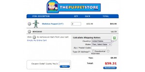 The Puppet Store coupon code