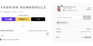 Fashion Bombshellz coupon code
