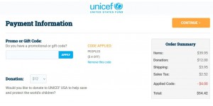 Unicef Usa coupon code