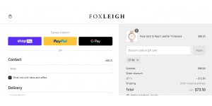 Foxleigh coupon code
