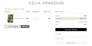 Celia Dragouni coupon code