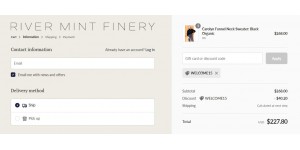 River Mint Finery coupon code