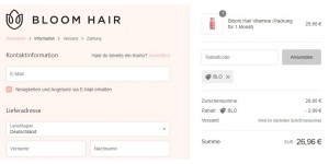 Bloom Hair coupon code
